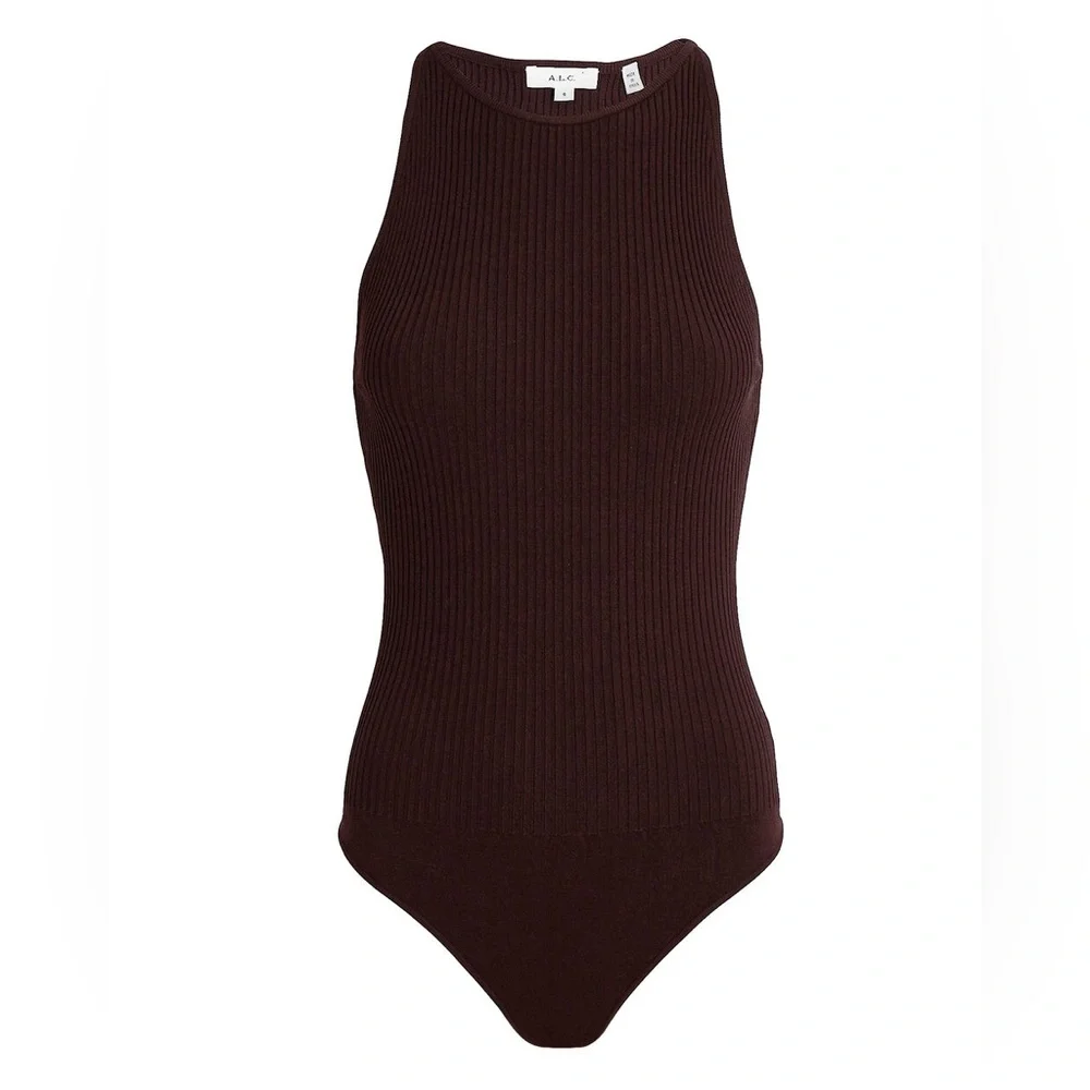 A.L.C.
Ashley Rib Knit High Neck Bodysuit - Picture 1 of 6